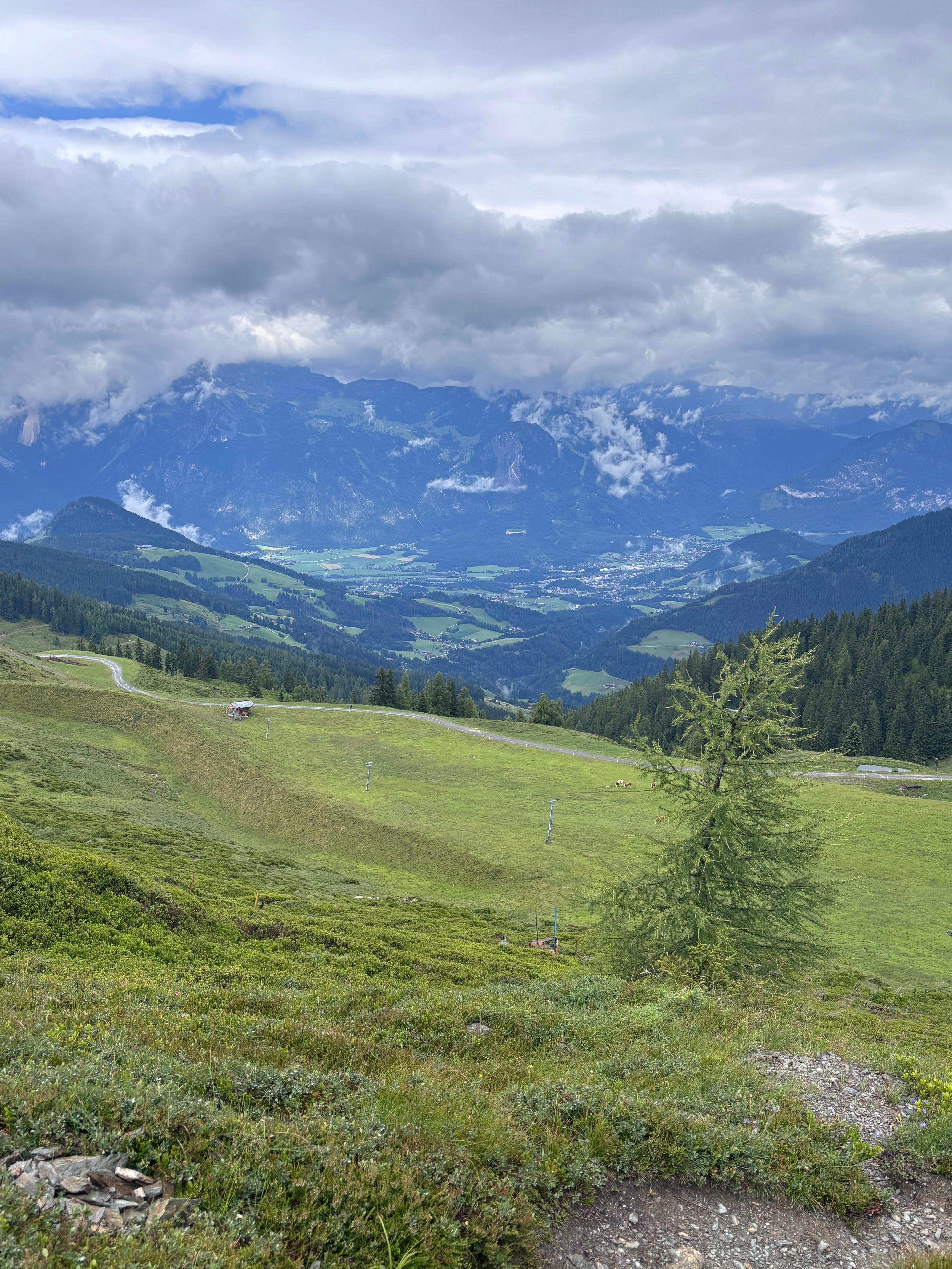 Vackert på toppen i alpbach