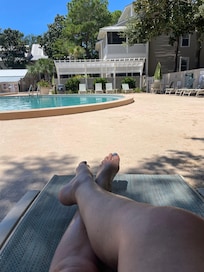 Poop area with loungers