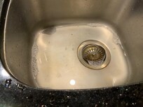 Clogged kitchen sink