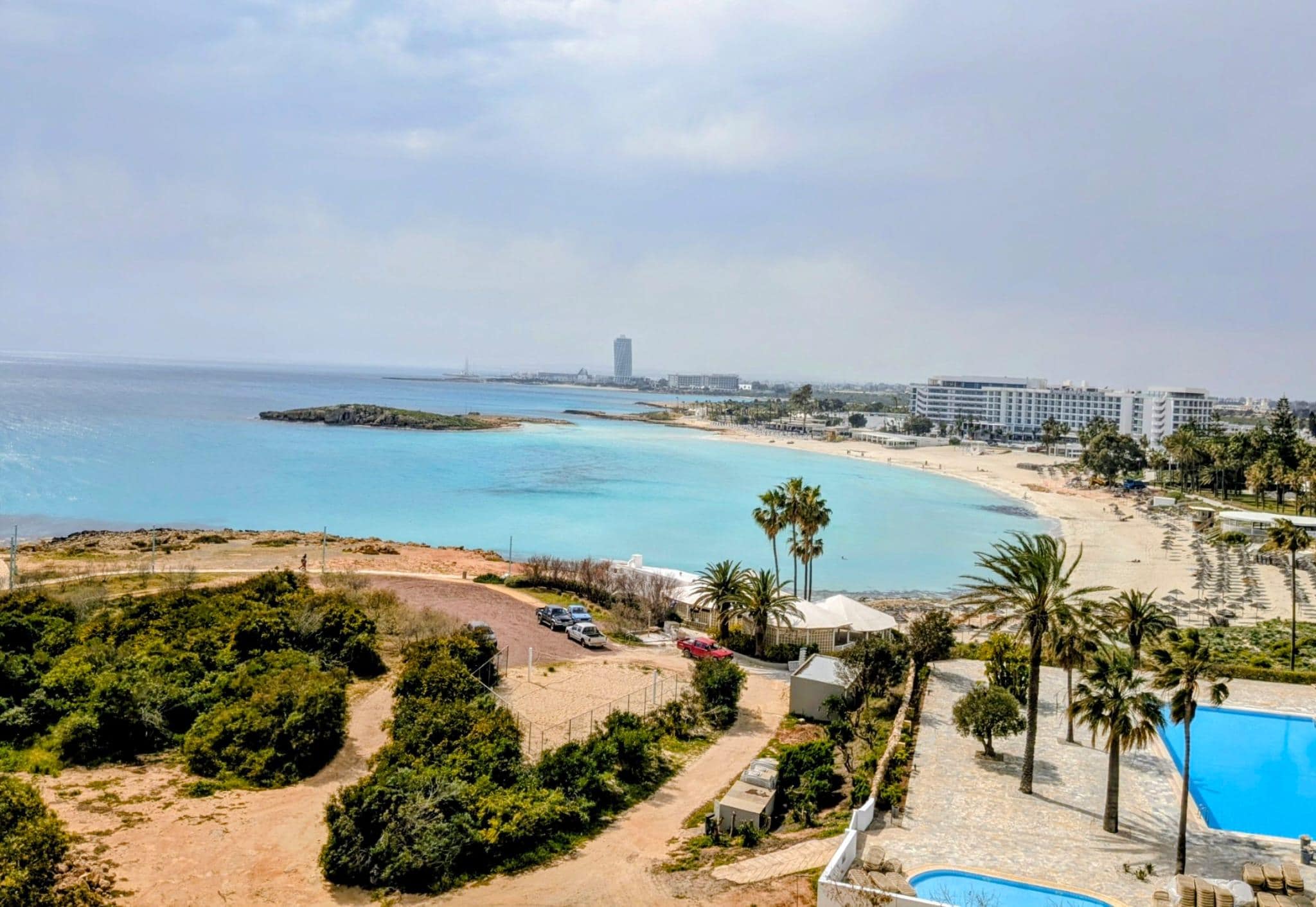 View from our room over Nissi Bay