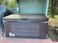 Nice cover over hot tub