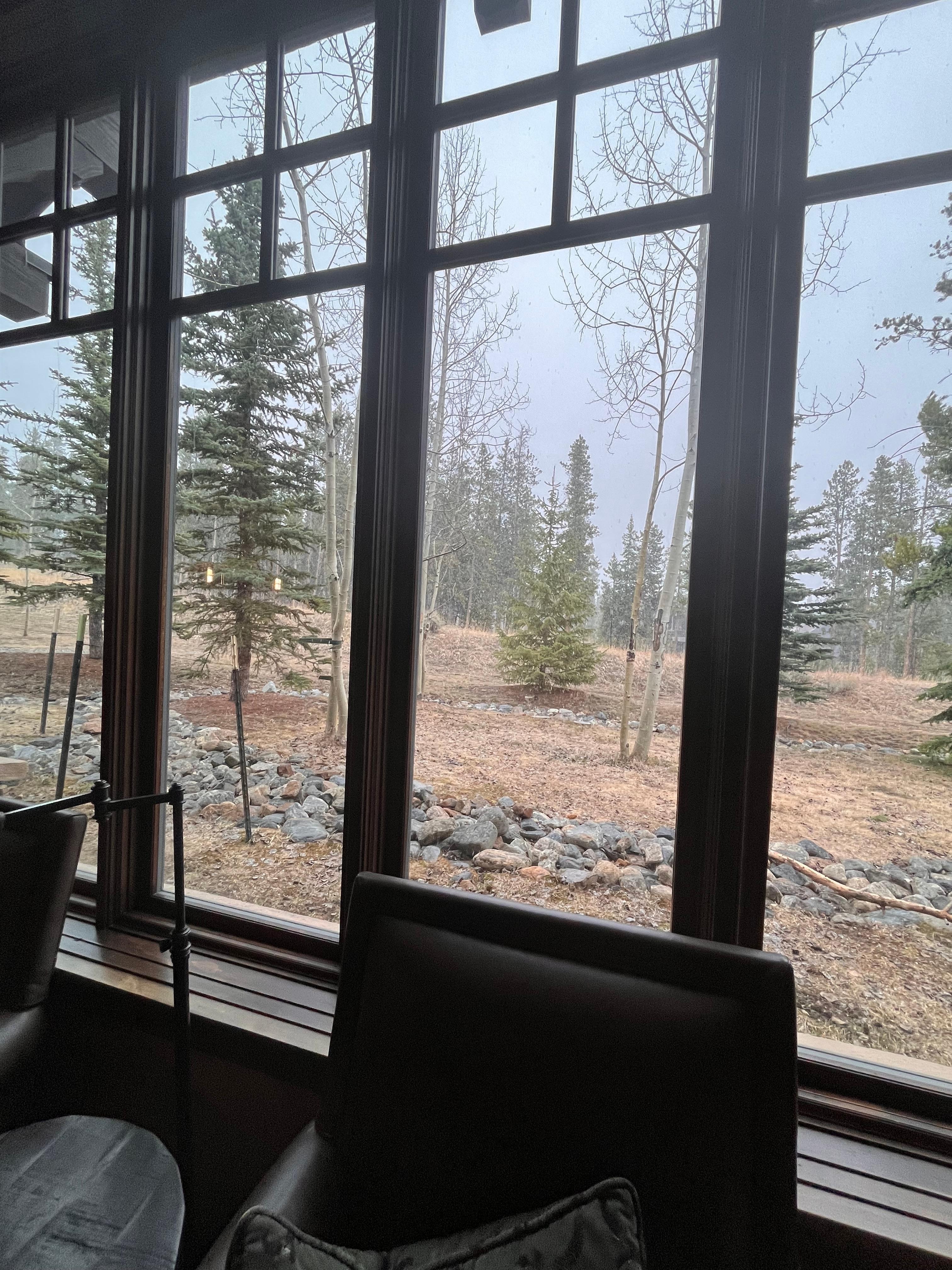 Even without snow at first, it was lovely.