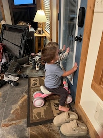 Looking out at the snow