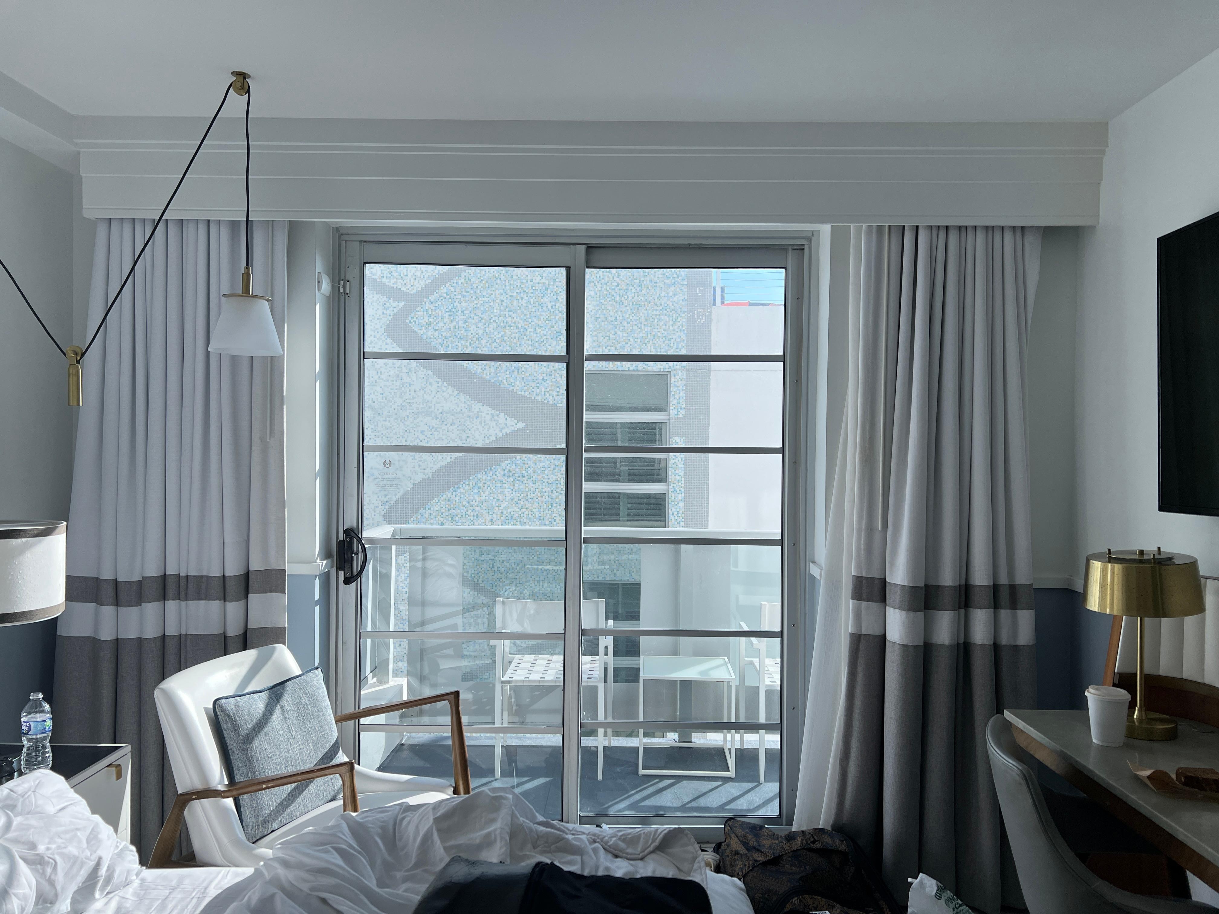 The "ocean view" from our room