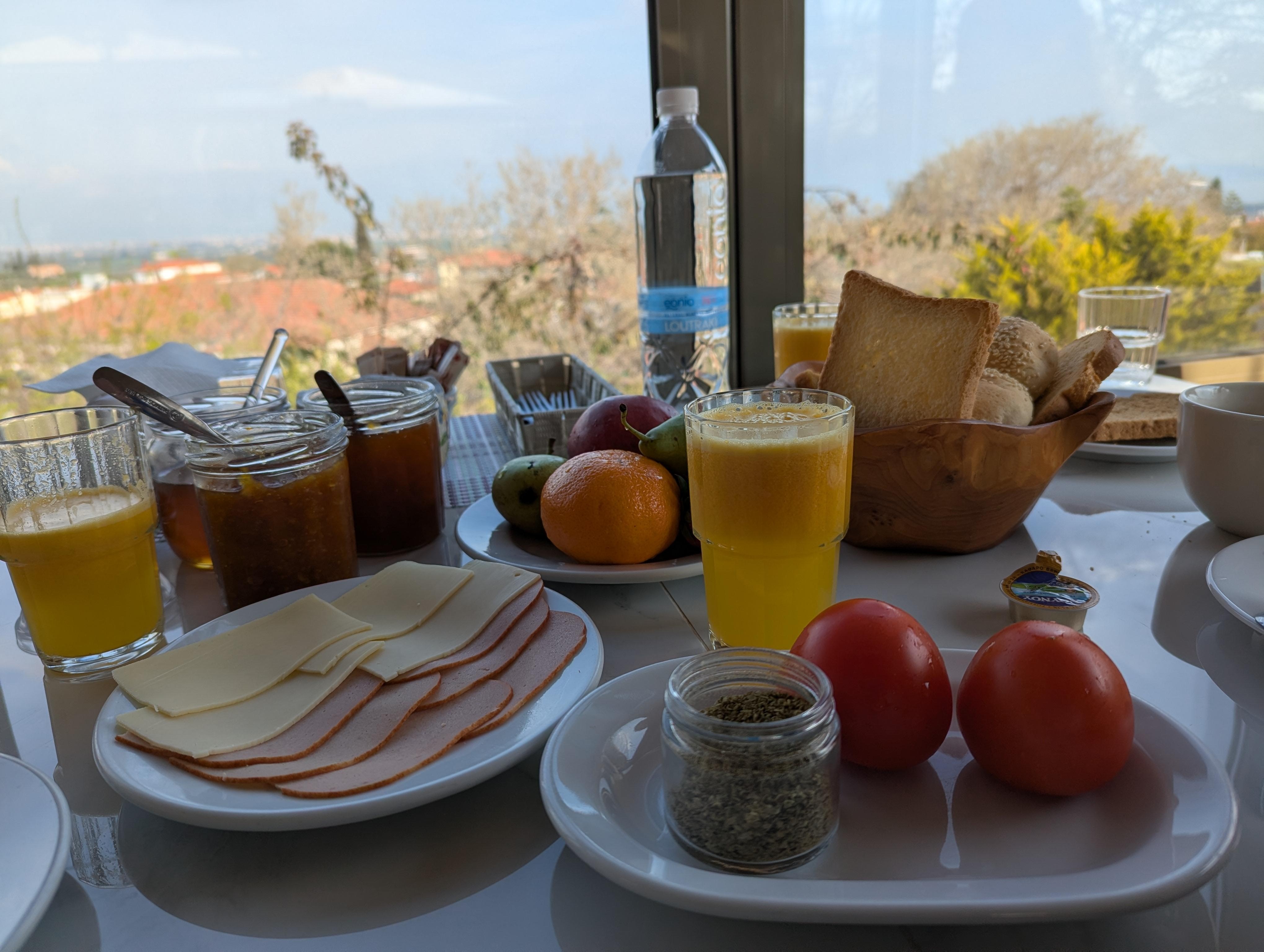 Breakfast (part of it; there was too much to fit in one photo!)
