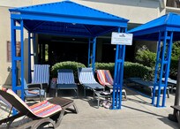 Our cabana rental.
