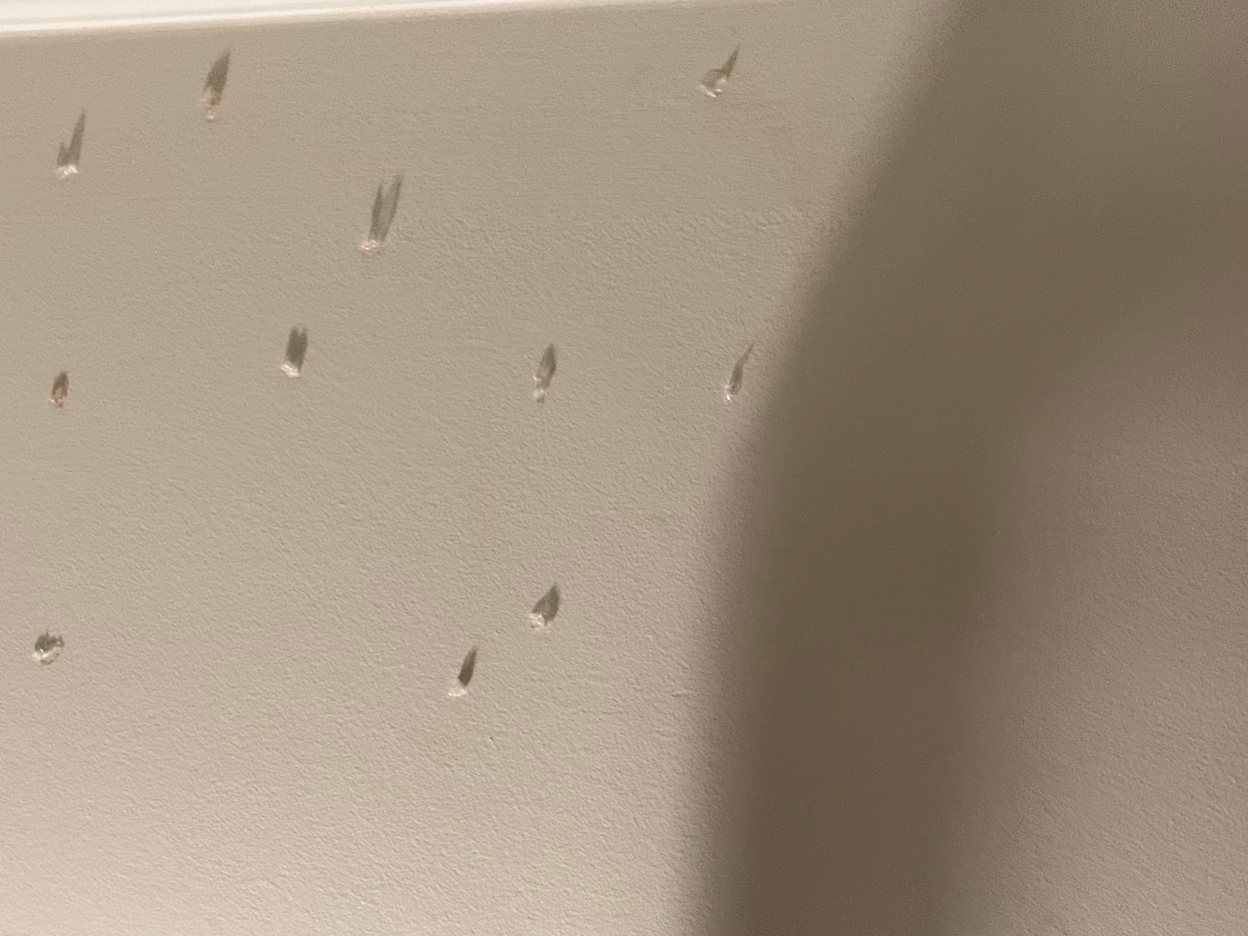 Broken bed frame in master bedroom