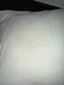 Stained pillowcase