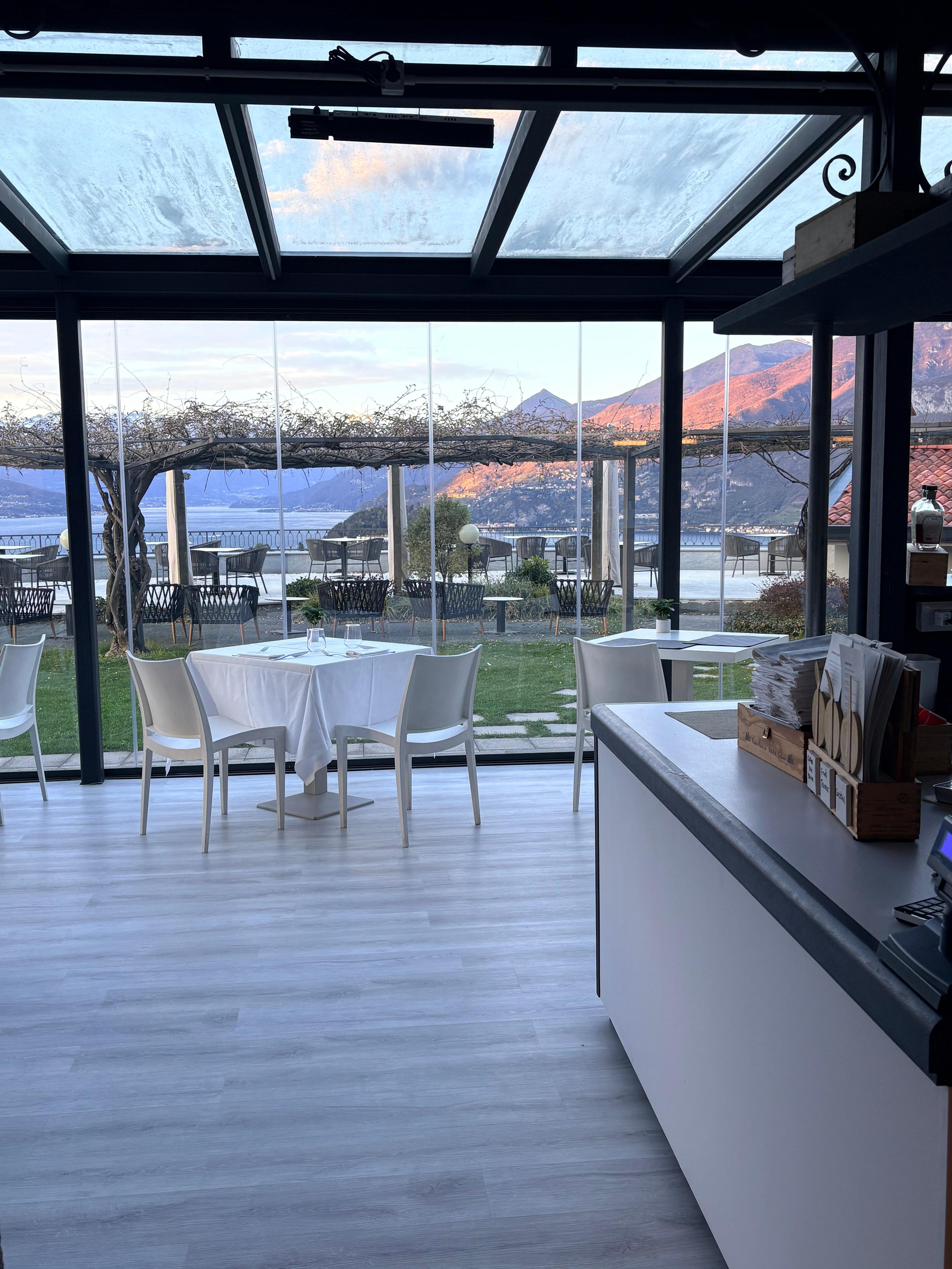 The view into the breakfast room