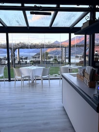 The view into the breakfast room