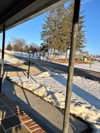 View from front porch looking out to the left on Green Ridge rd.