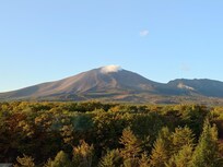 ホテルから早朝の浅間山が綺麗でした。