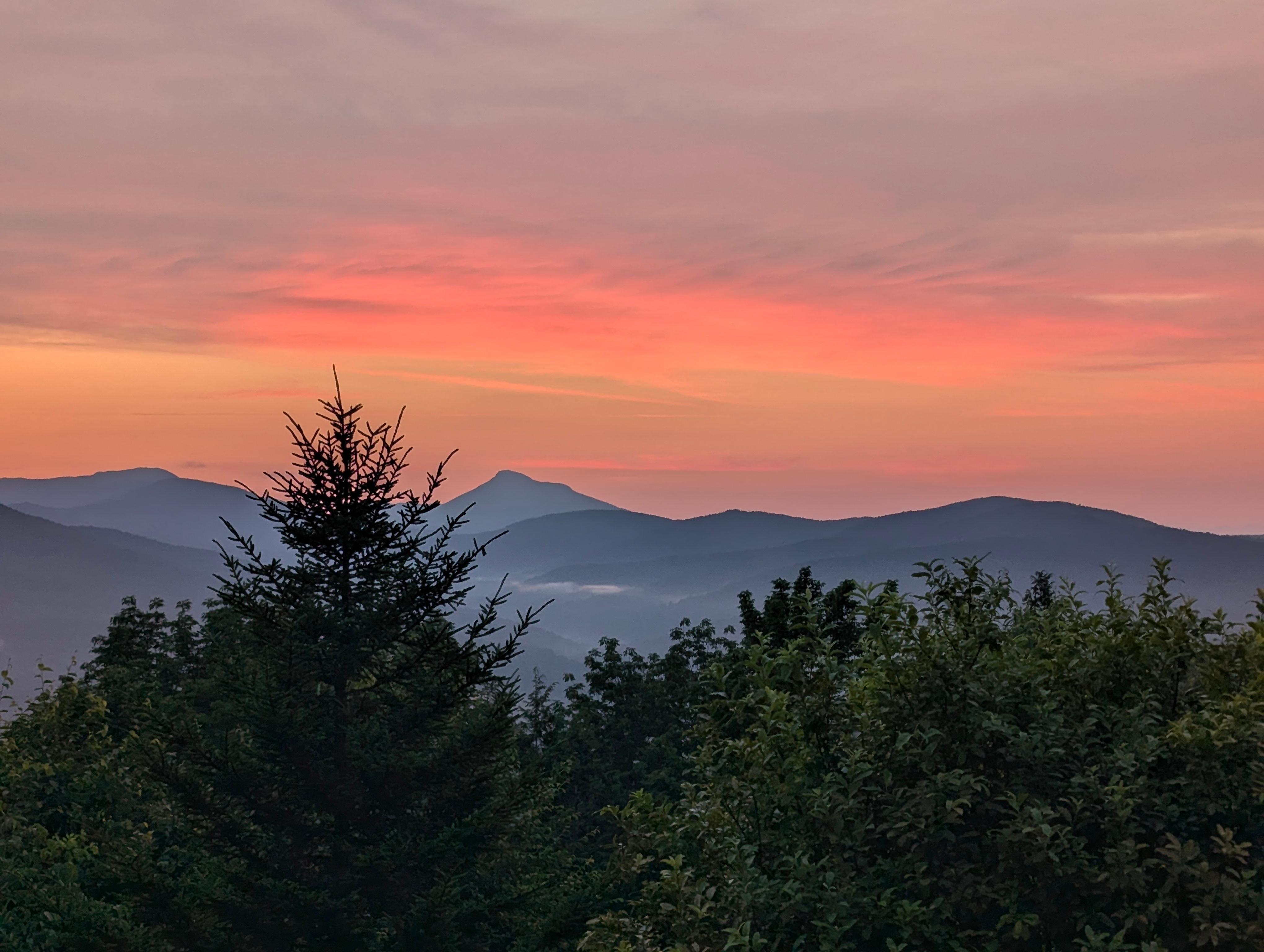 Sunset from the deck.