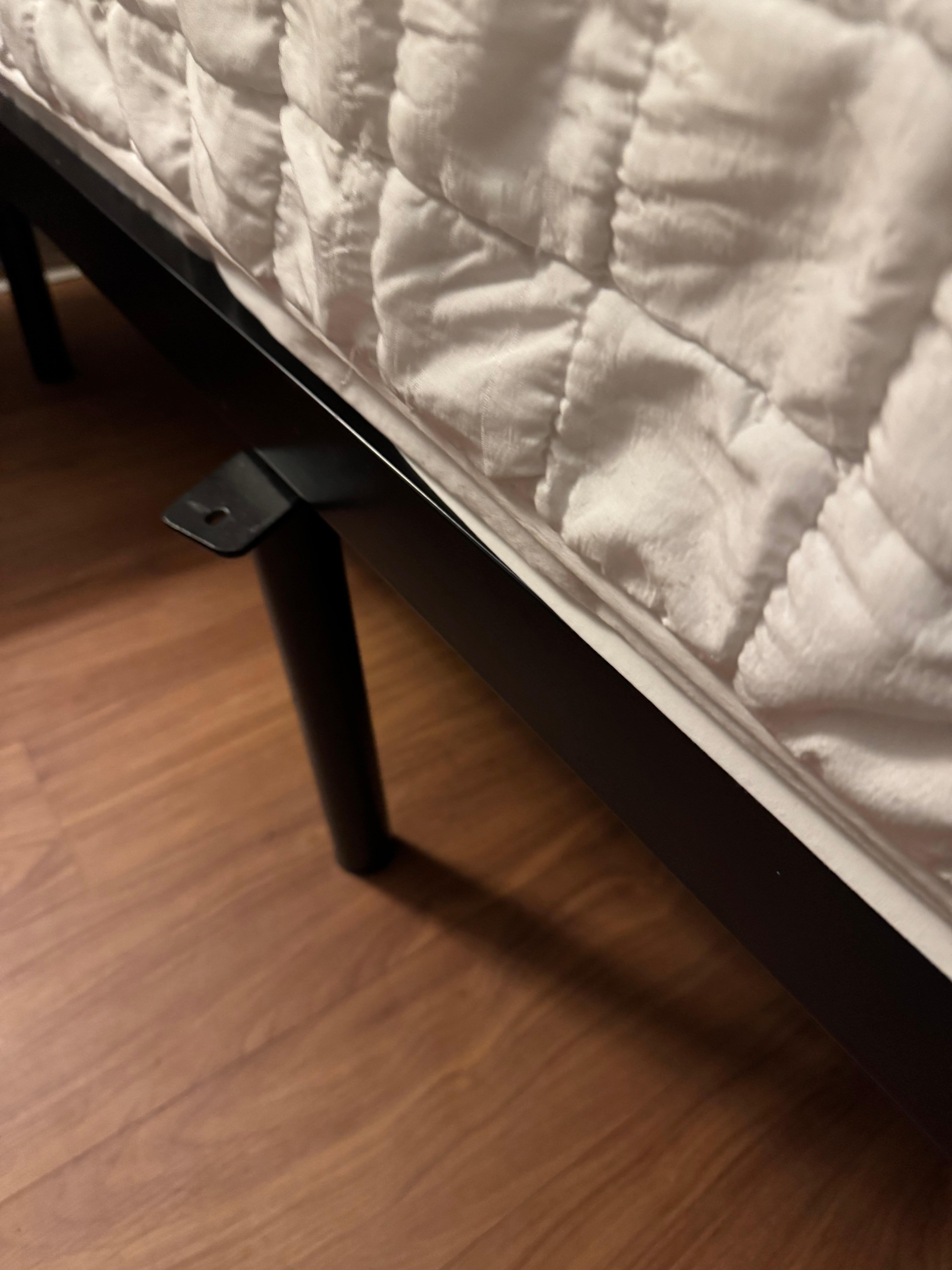 Broken bed leg. 