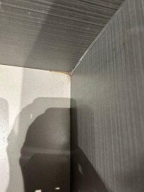 Dirty corners in bathroom