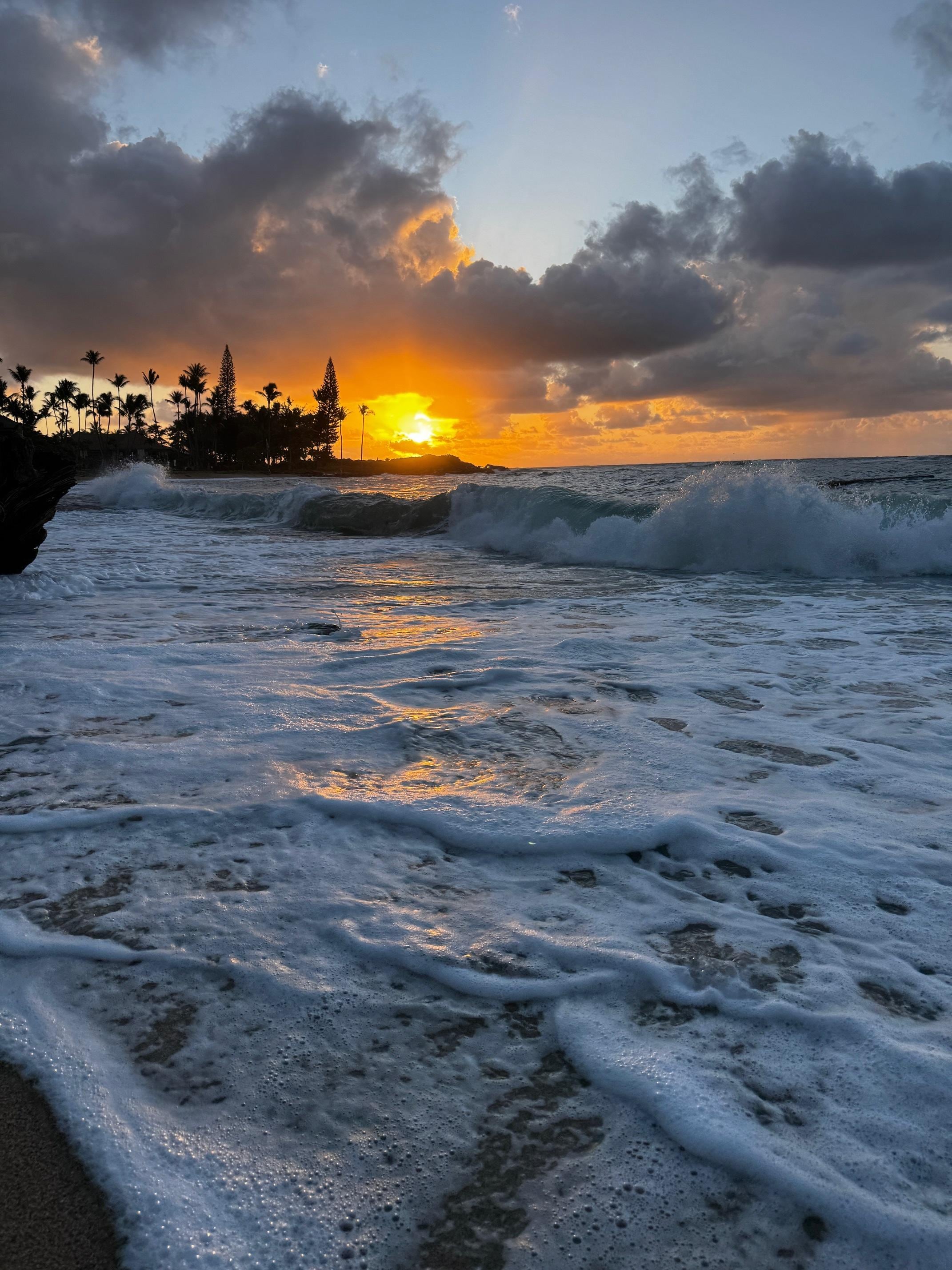 Sunrise from the beach 