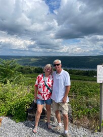 My boyfriend and I at Bullyhill Vineyard