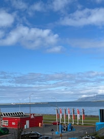 View of harbor from balcony