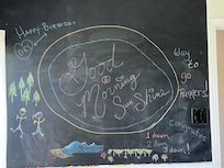 Blackboard at house with added race info