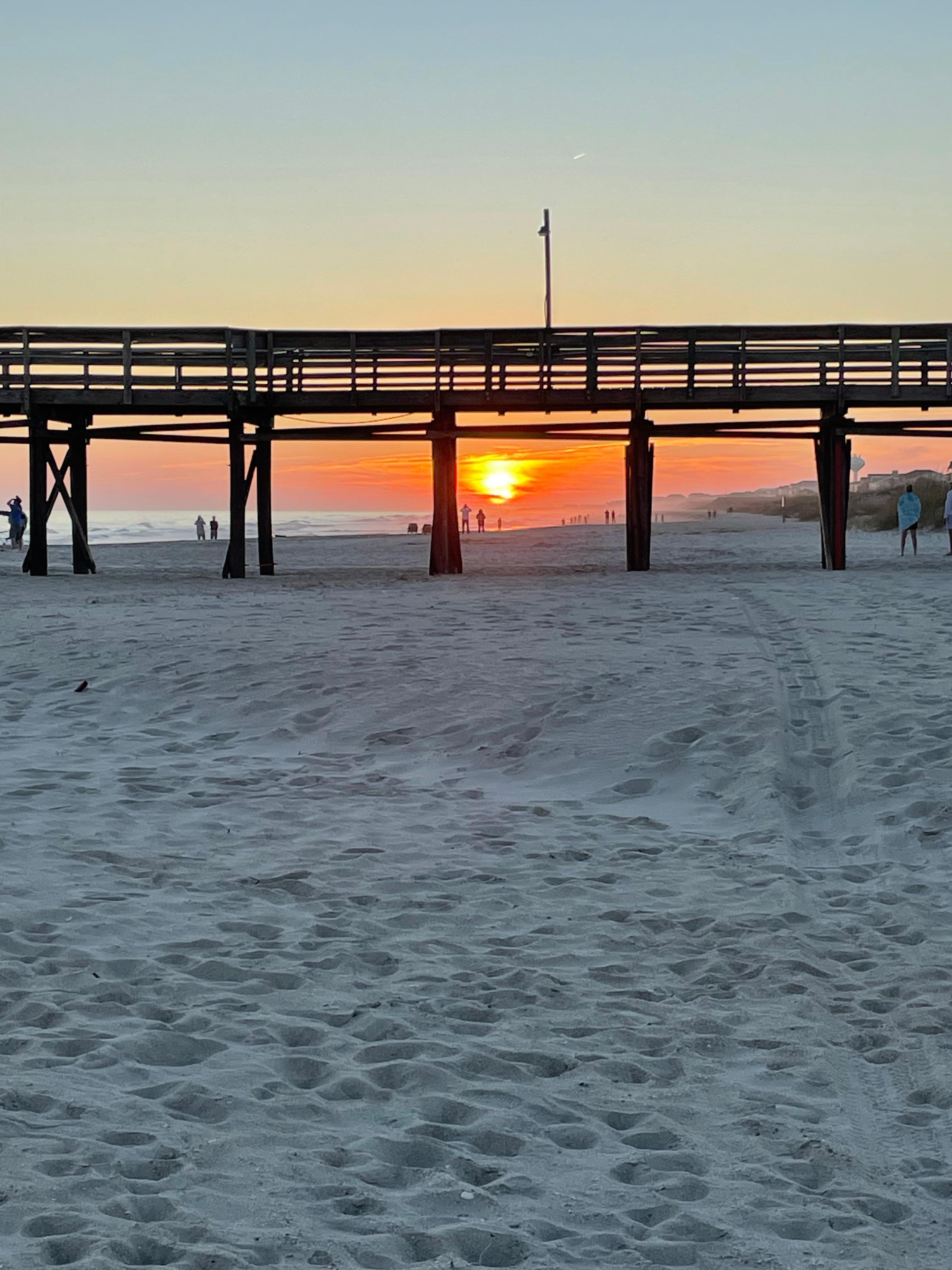 Pier at sunset