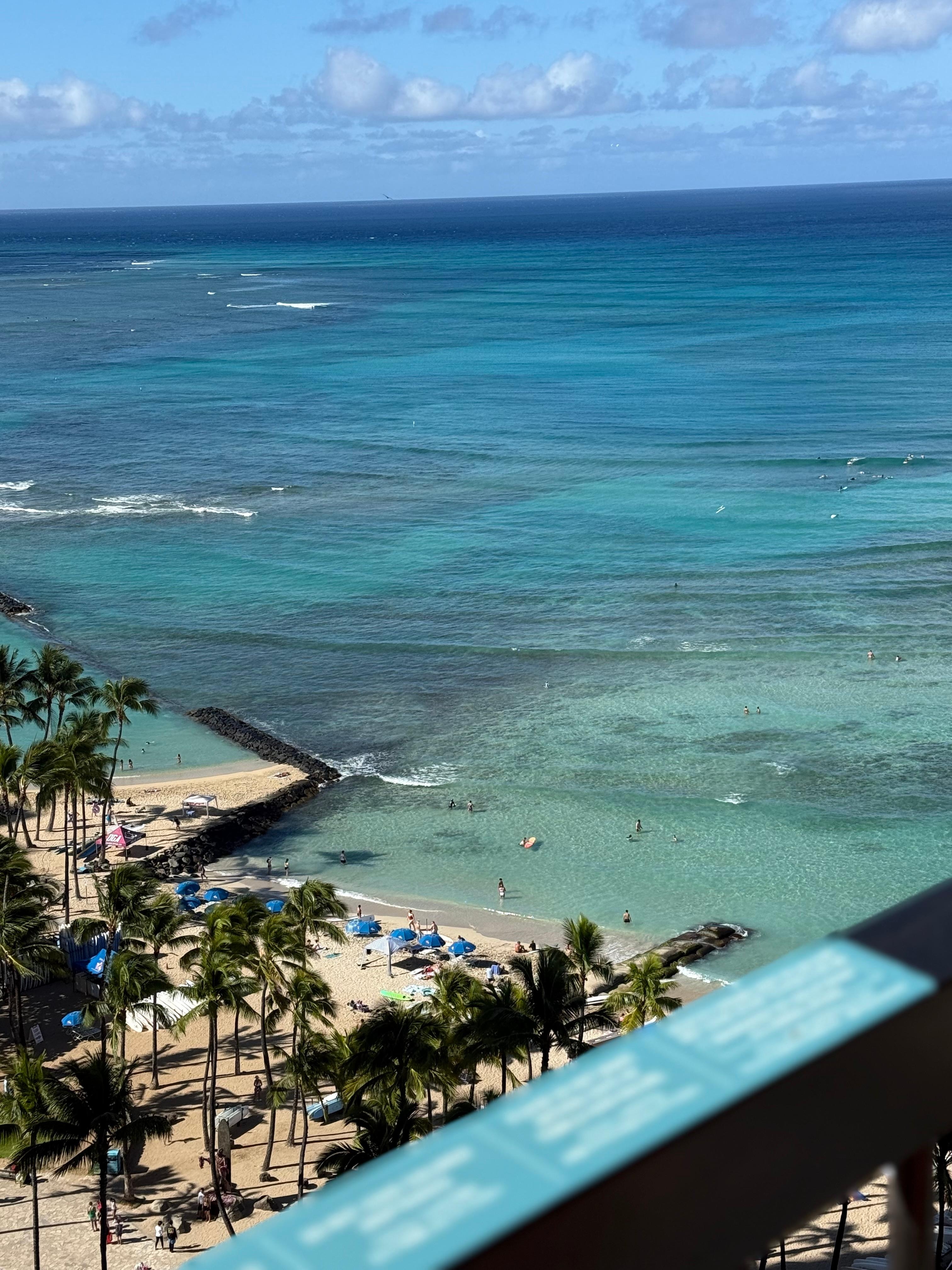 Views from my balcony on the 20th floor .