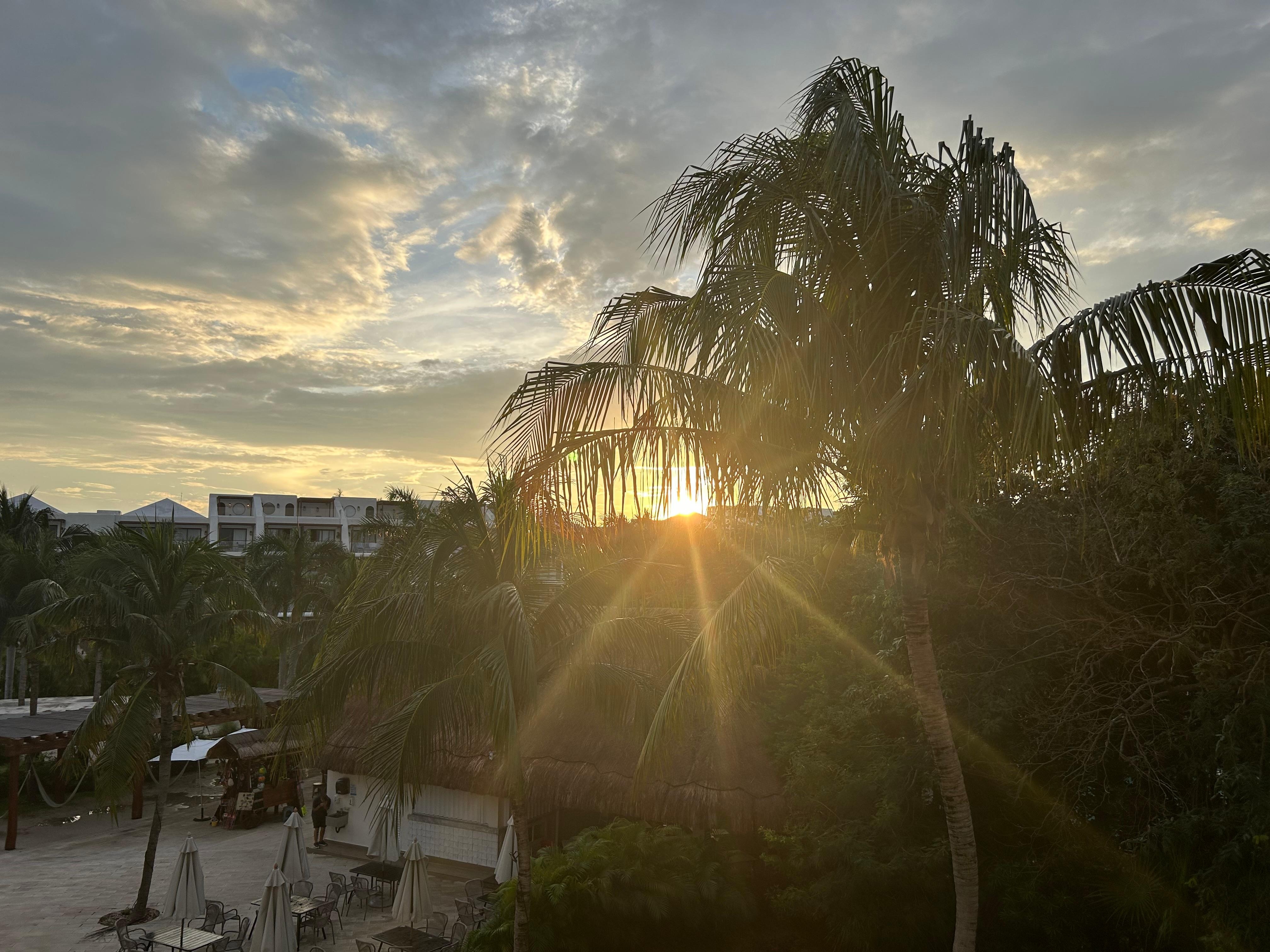 View from our balcony. 