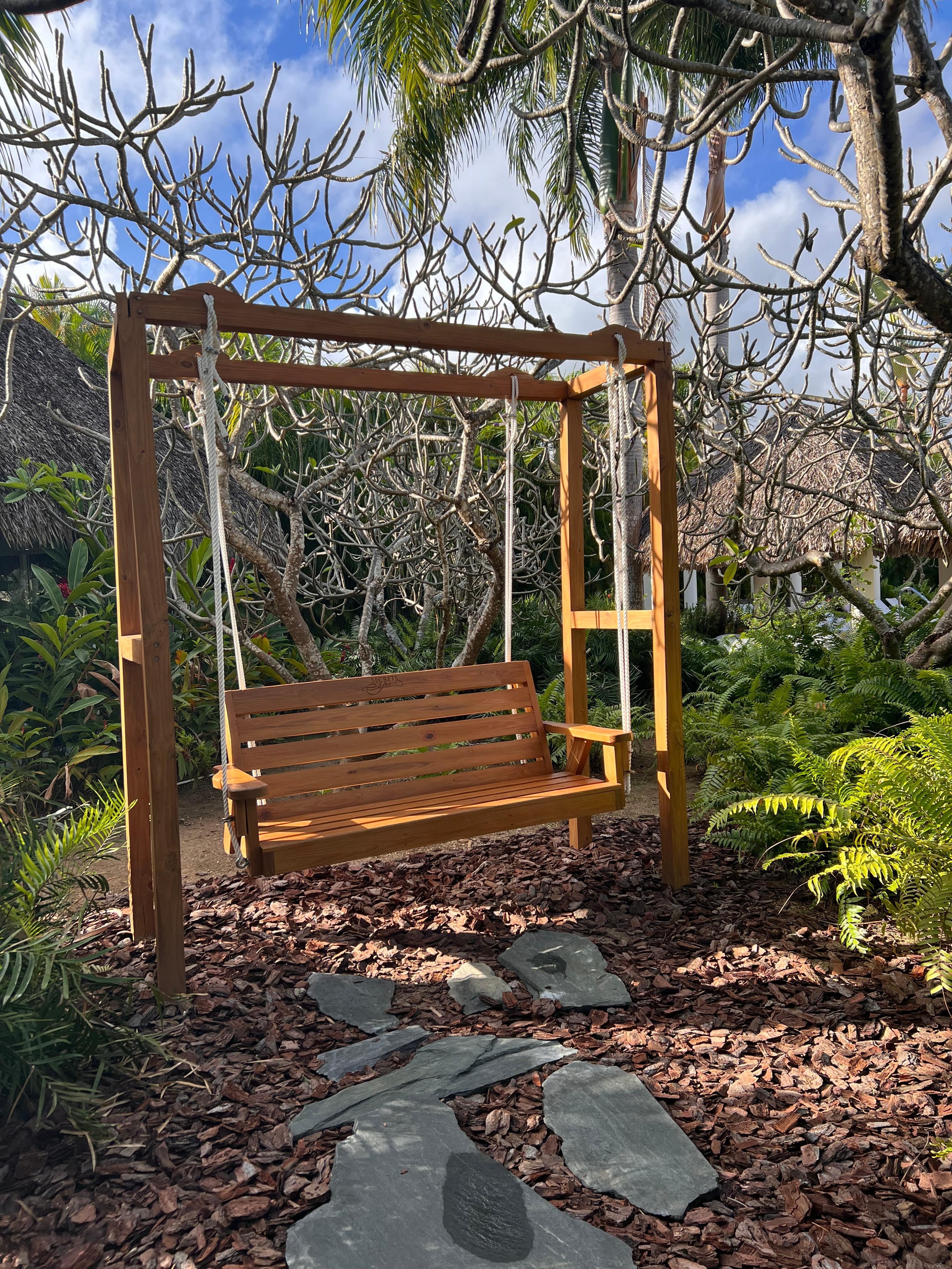 Cute swing near the gym 