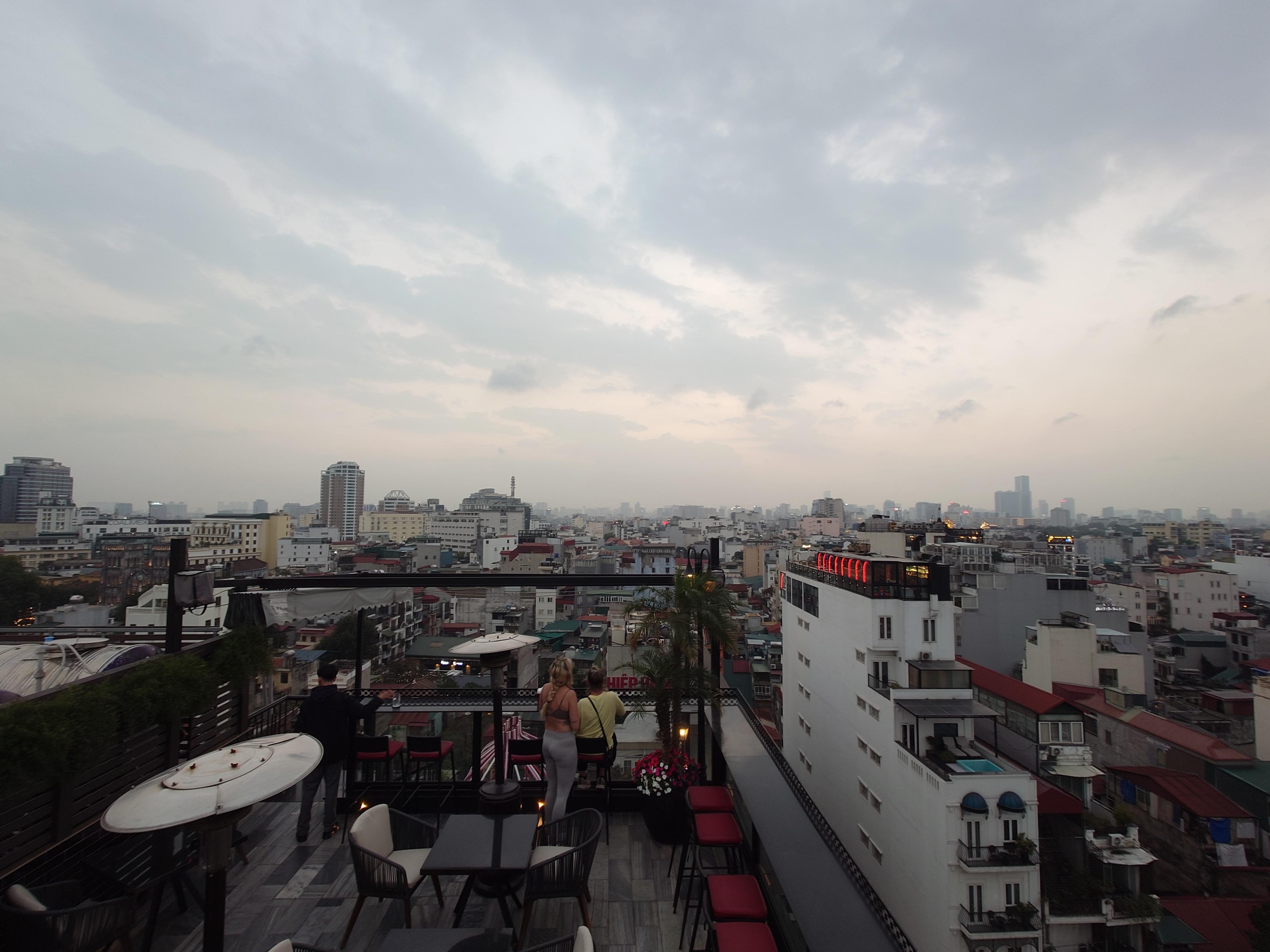 View from the rooftop sky bar