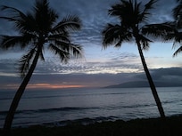 The sunset view from the front of the unit.