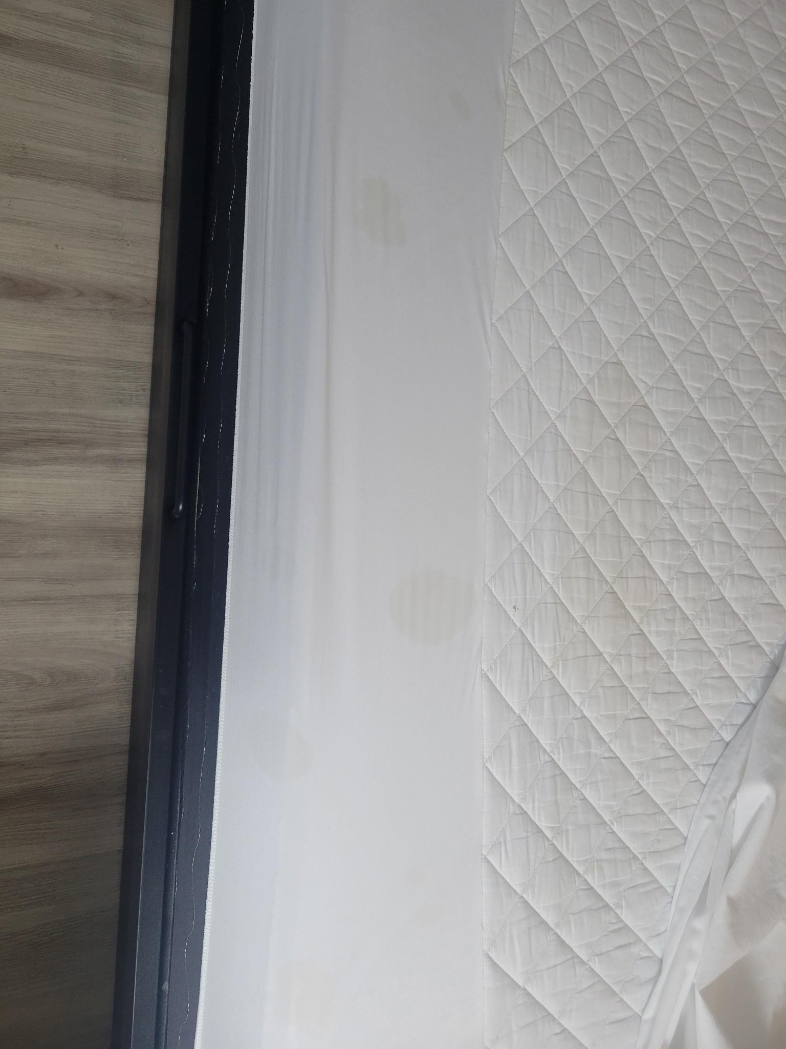 There are several spots. Enlarge the picture to see better. 