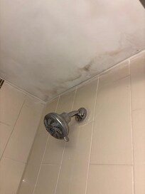 Water damage shower