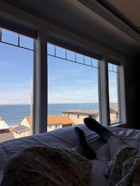view from bed in master room