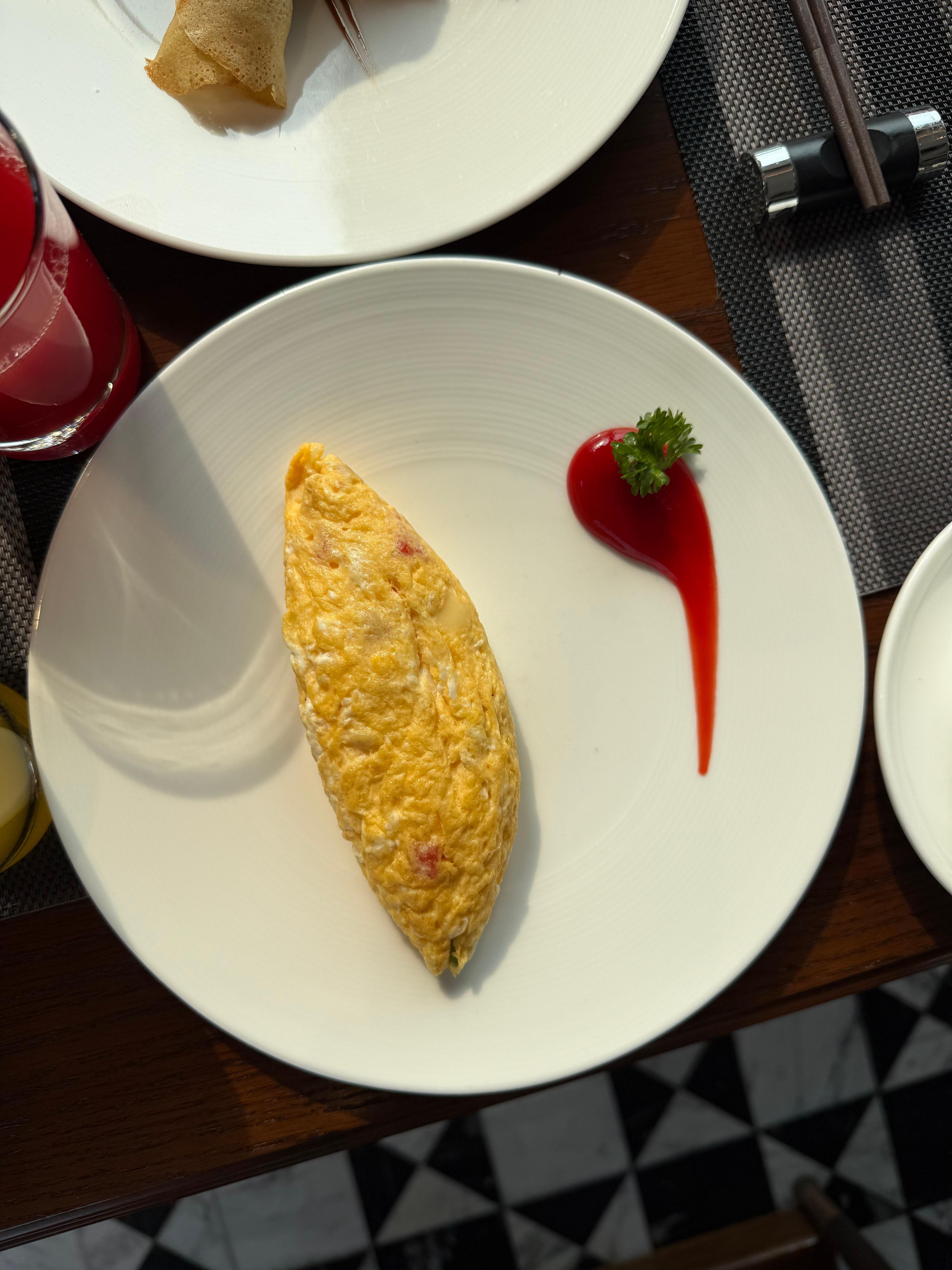 Omelette for breakfast