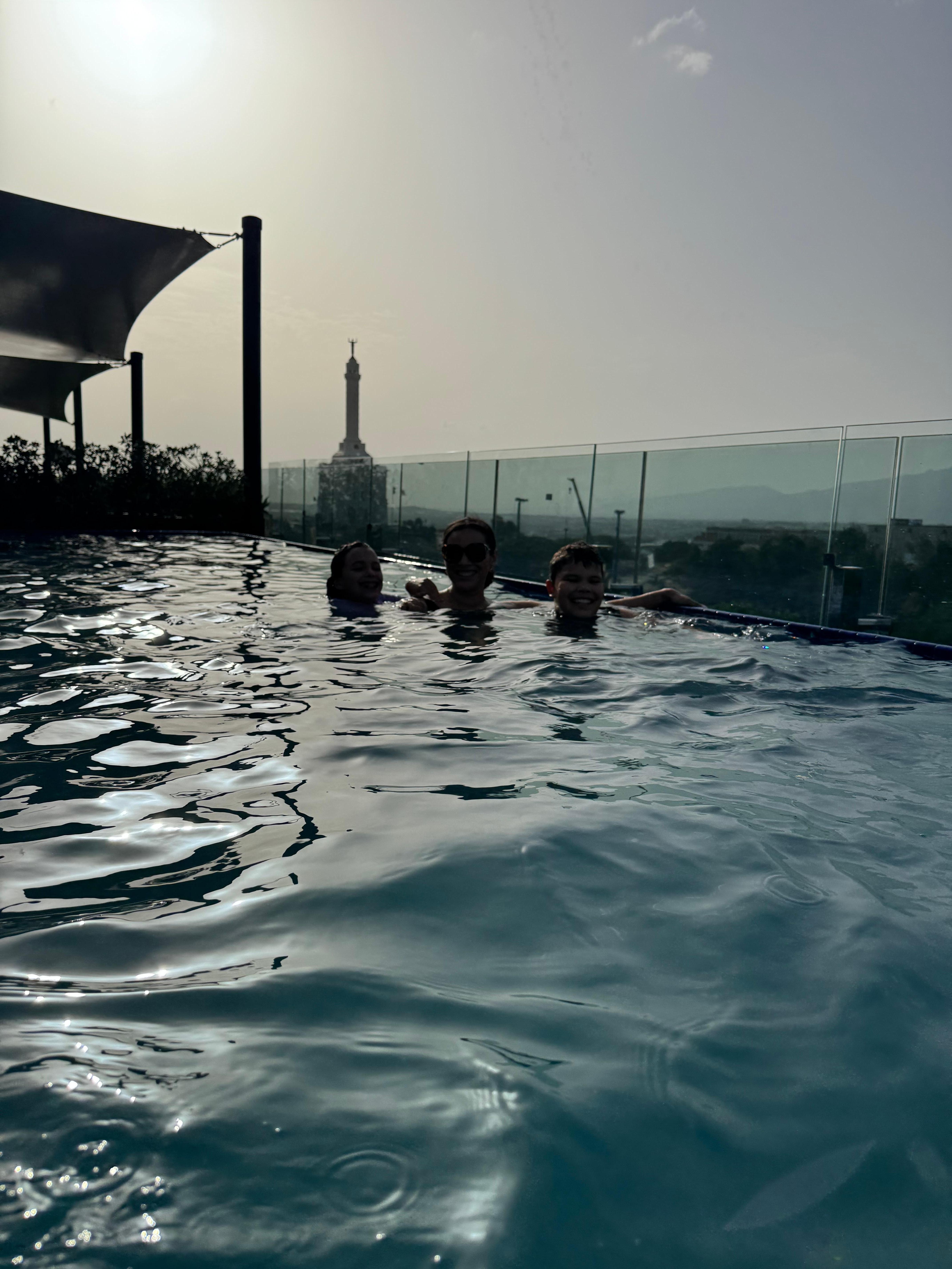 Pool in the evening