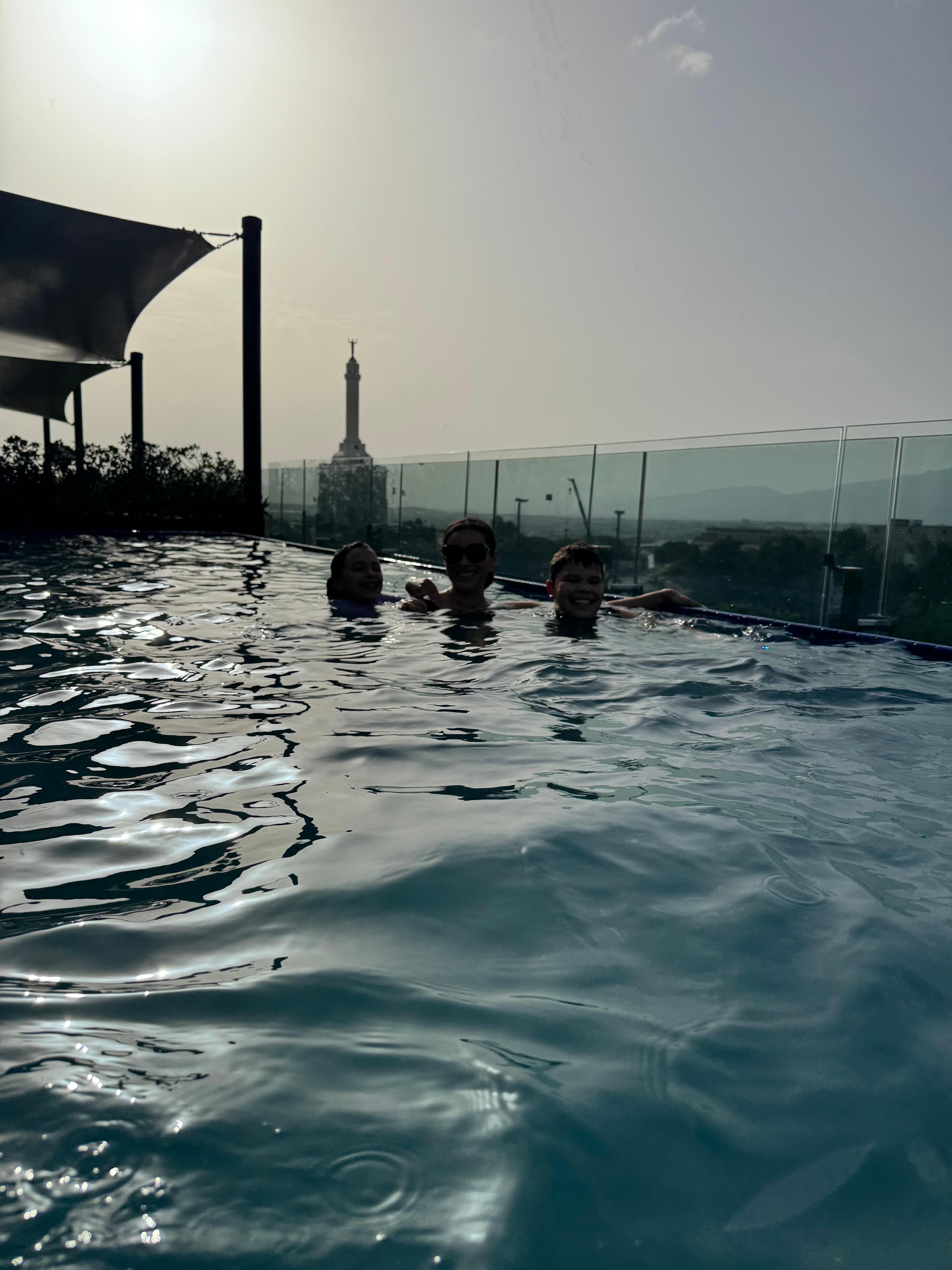 Pool in the evening