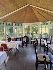 The gorgeous dining room to enjoy supper
