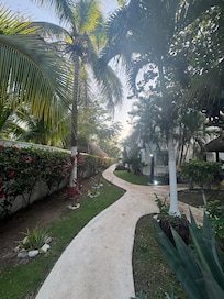 Walkway towards beach area