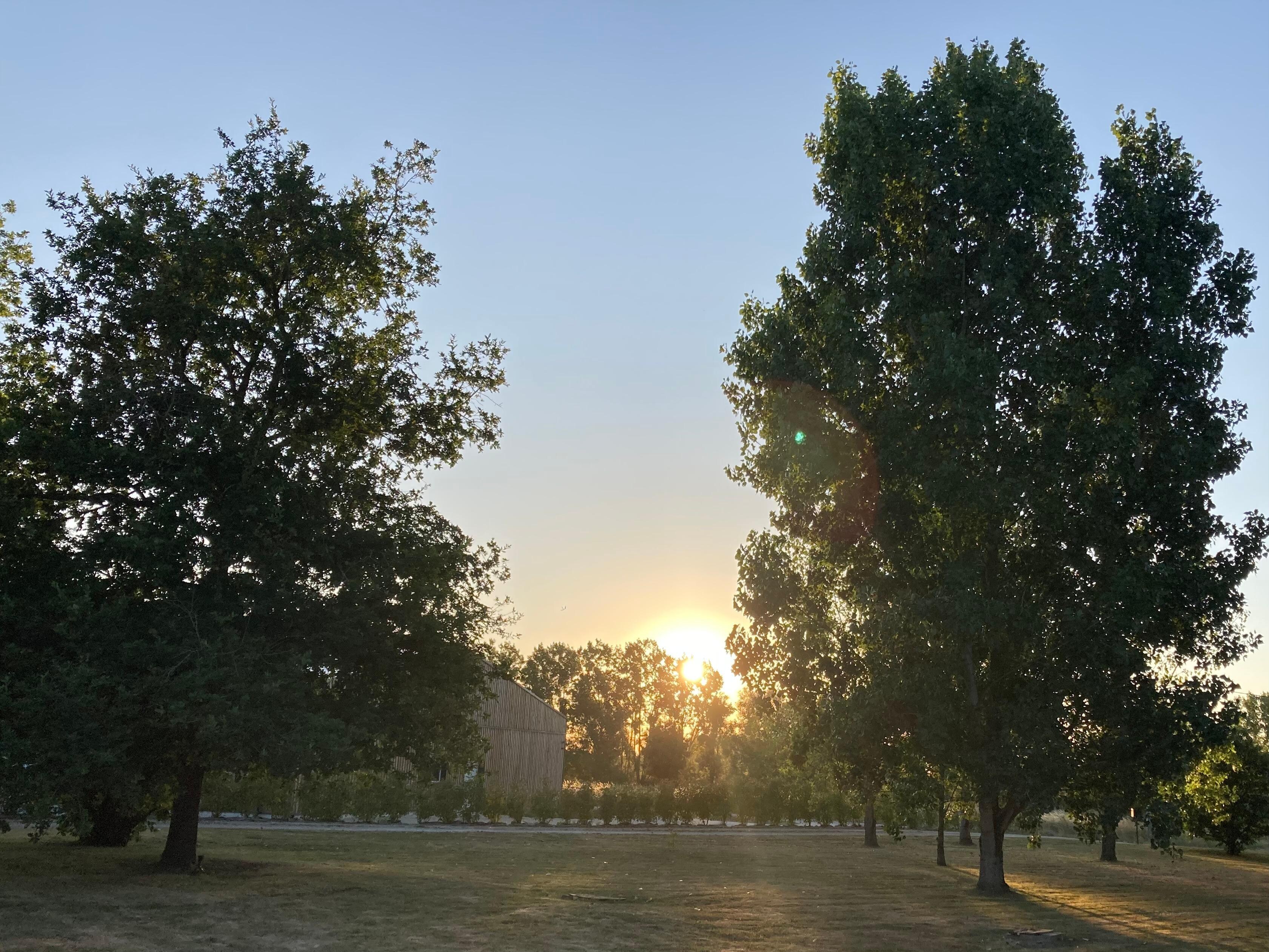 Sunset at the gite