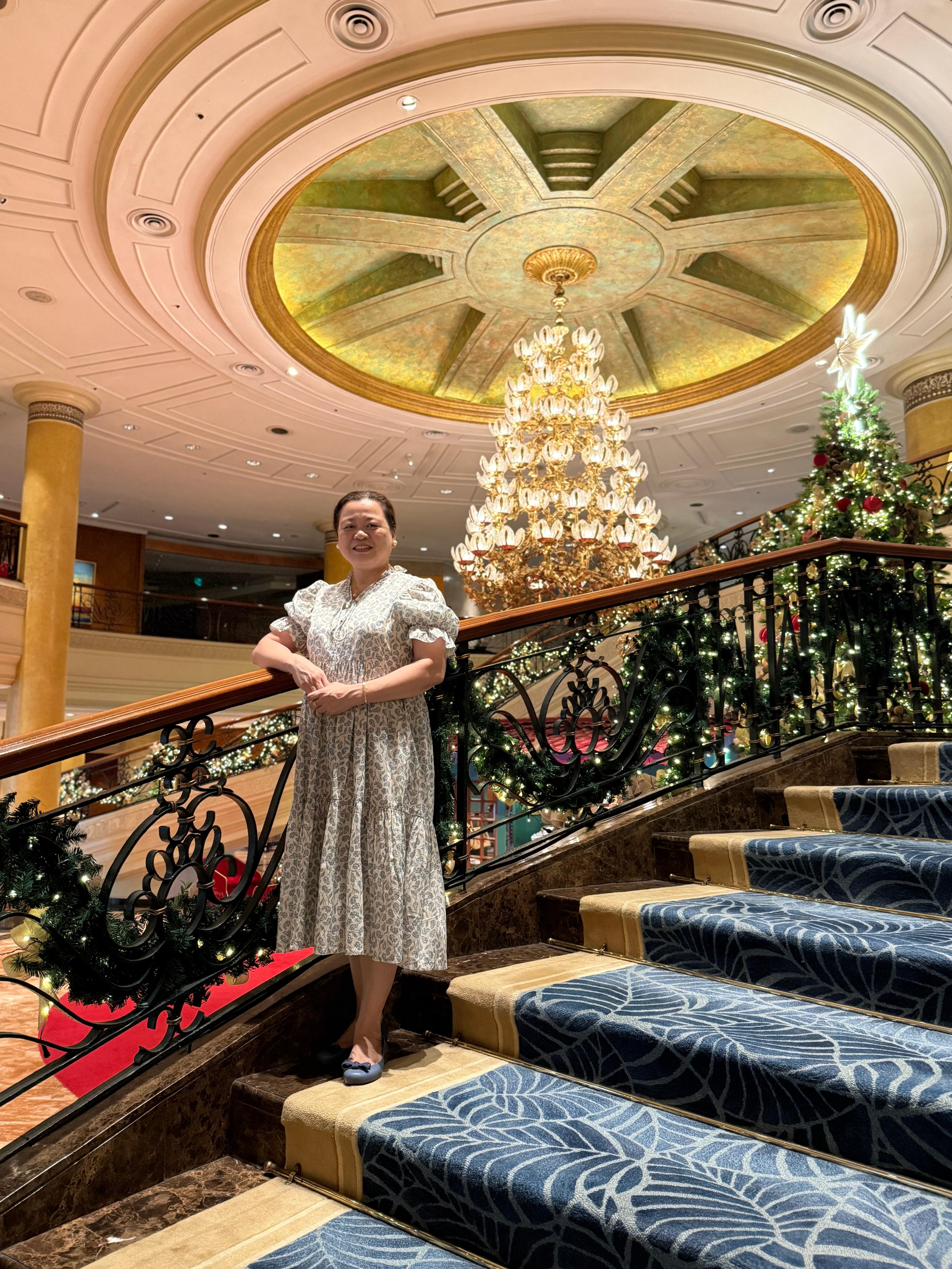 Their grand staircase is great for photo op