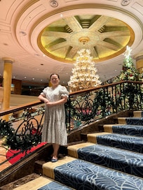 Their grand staircase is great for photo op