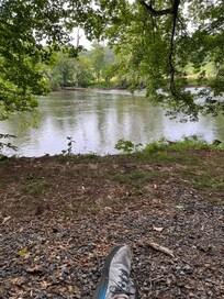 Relaxing down at the river.