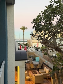 Can see the beach from the balcony