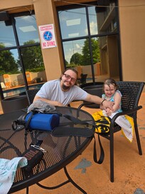 We had a fun time swimming at the hotel's pool. It was so nice to be able to go for a swim.