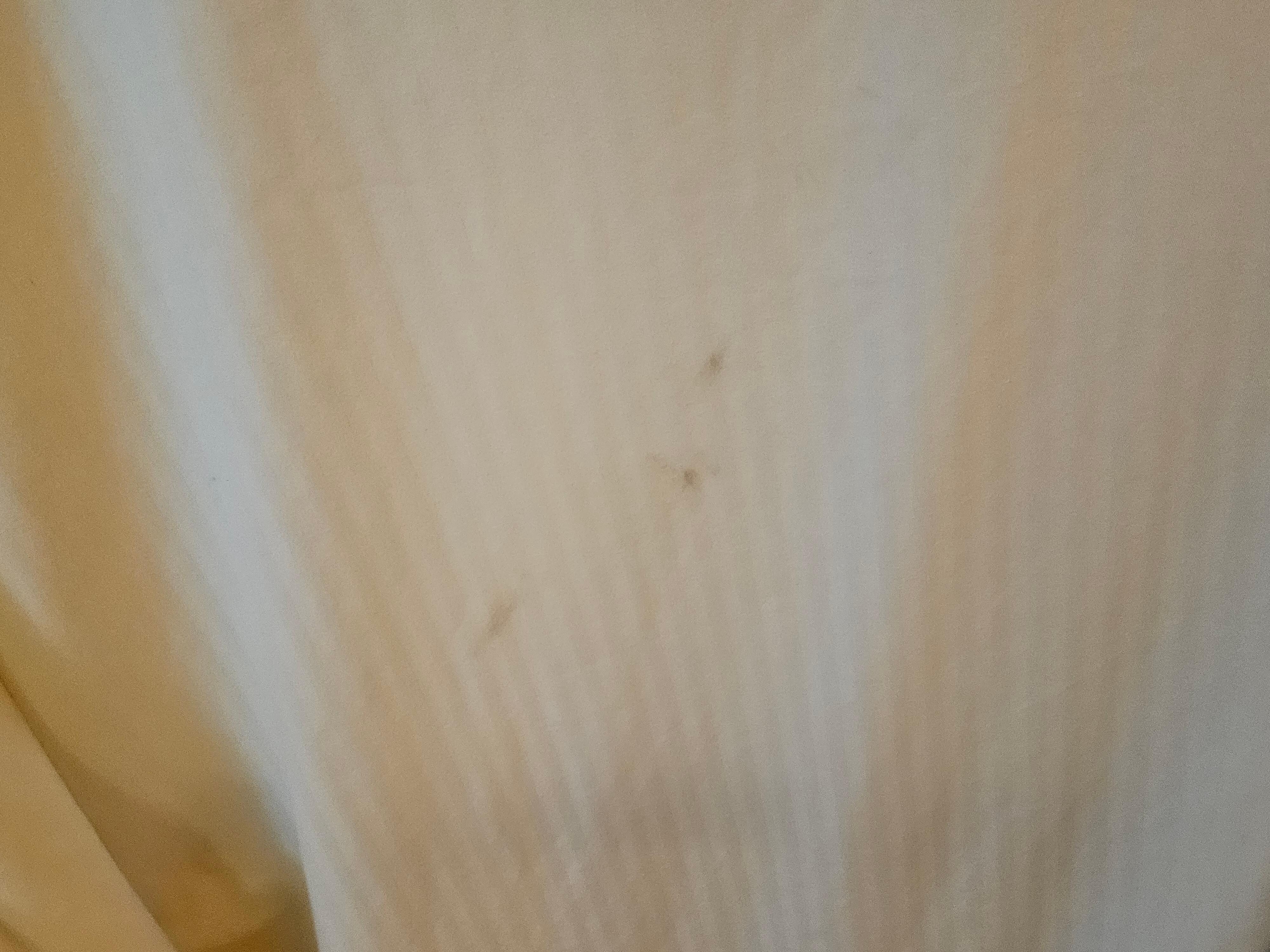 Stains on bedsheets 