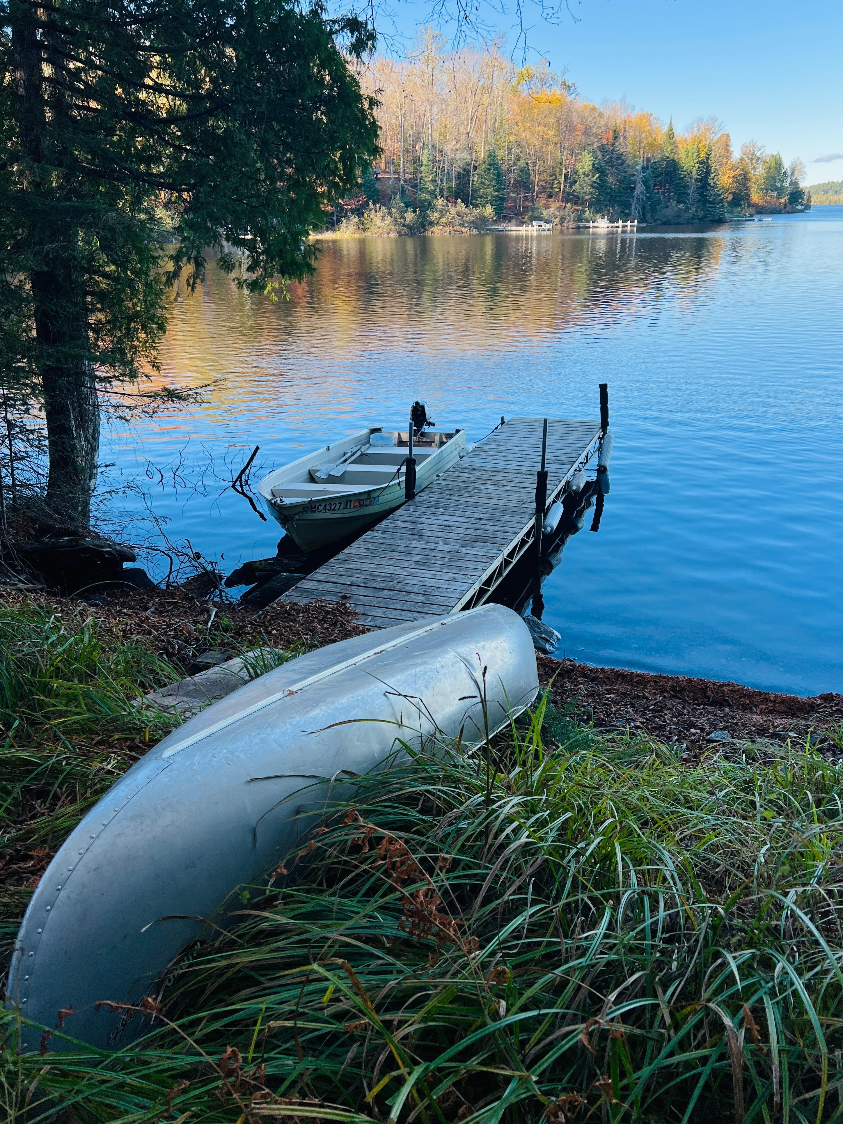 View from the grassy out-in looking out to the lake. 