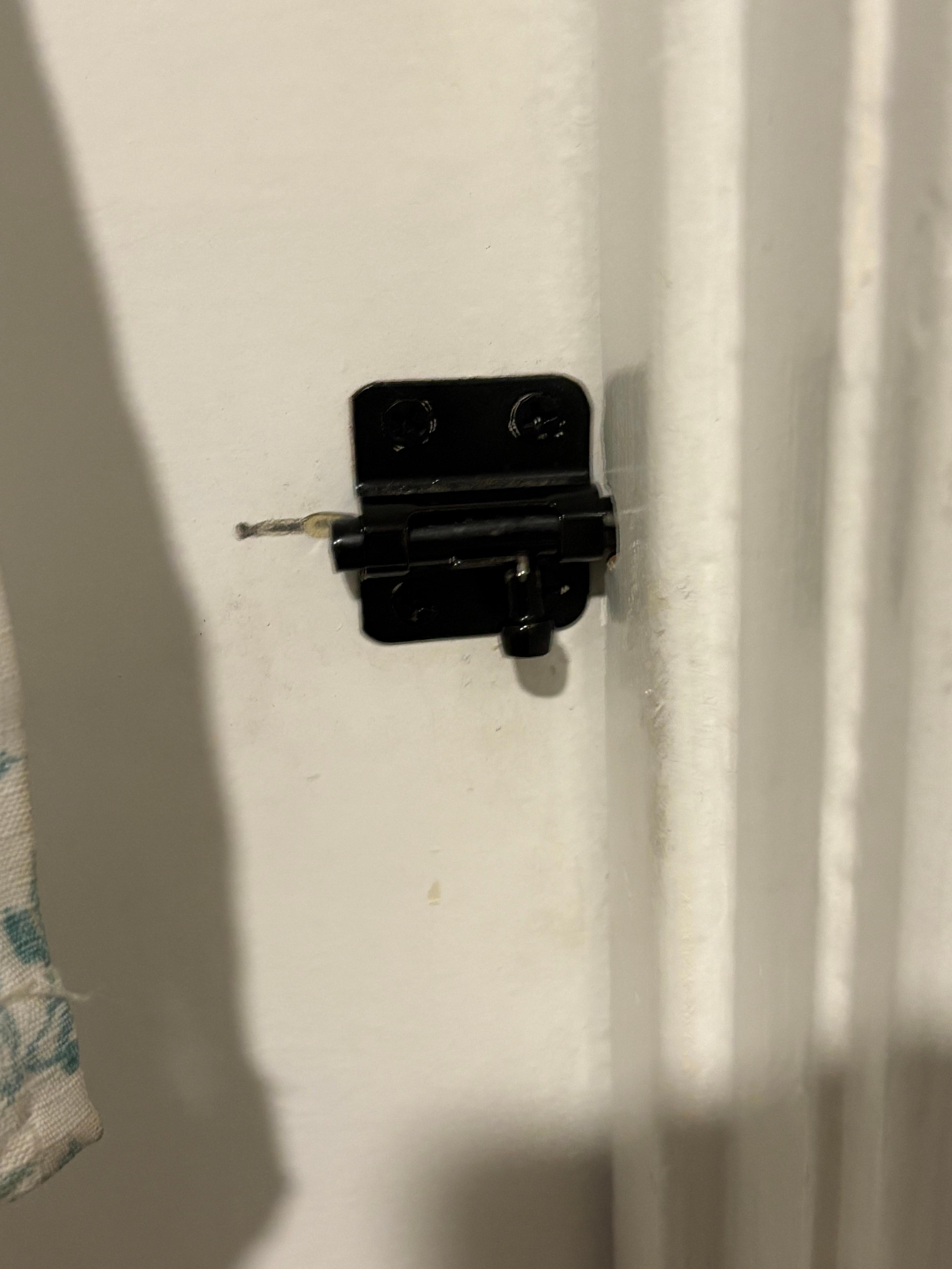 Locks on doors. Had to keep these locked at all times because another family had access to the home and were doing laundry while we were asleep or kids home alone. 