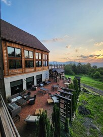 View of restaurant from our room