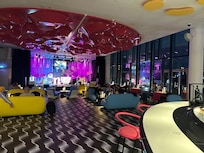 We were here in winter, imagine the outdoor river patio area (not pictured) is pretty cool.