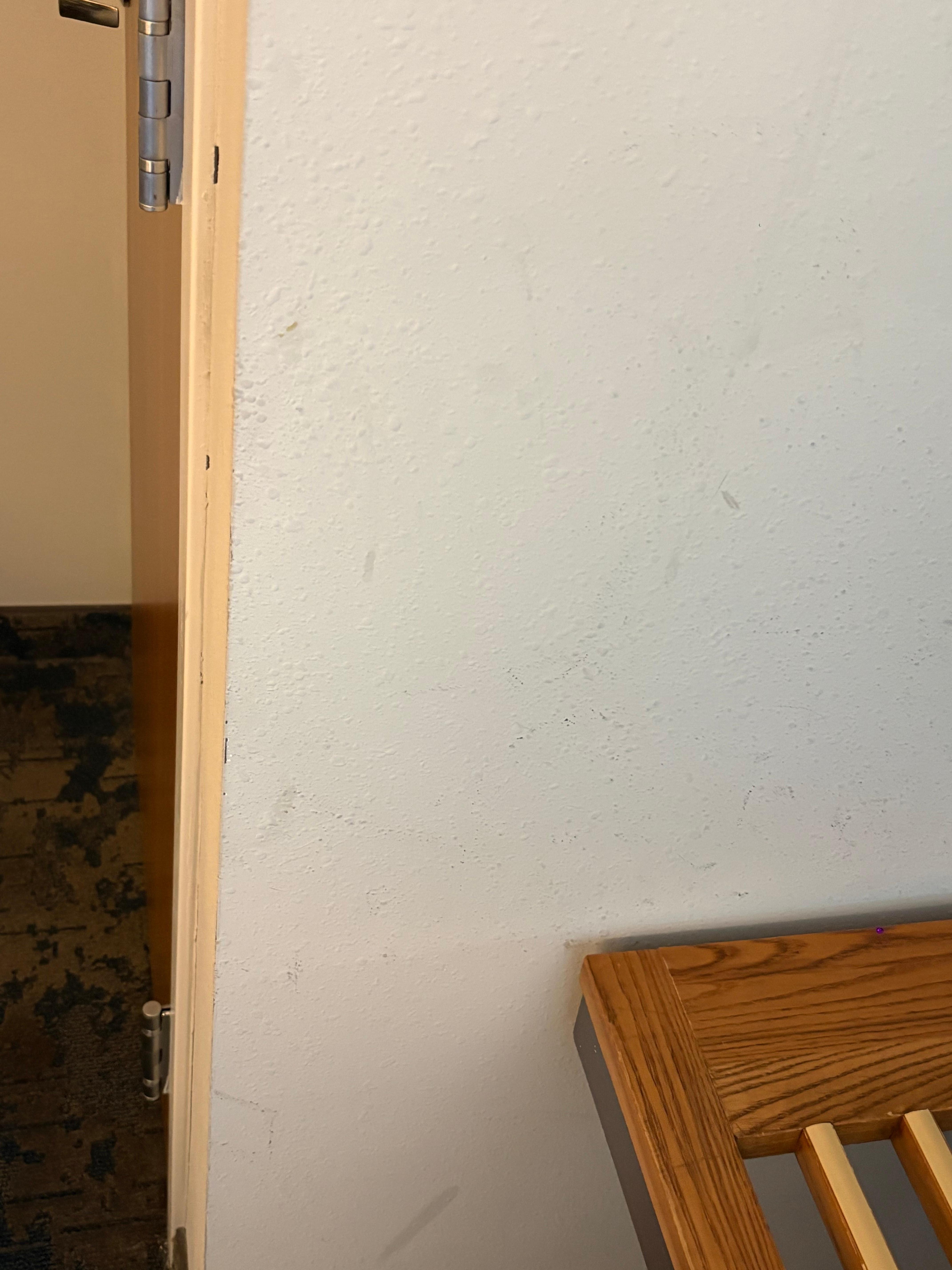 More dirty, scuffed walls