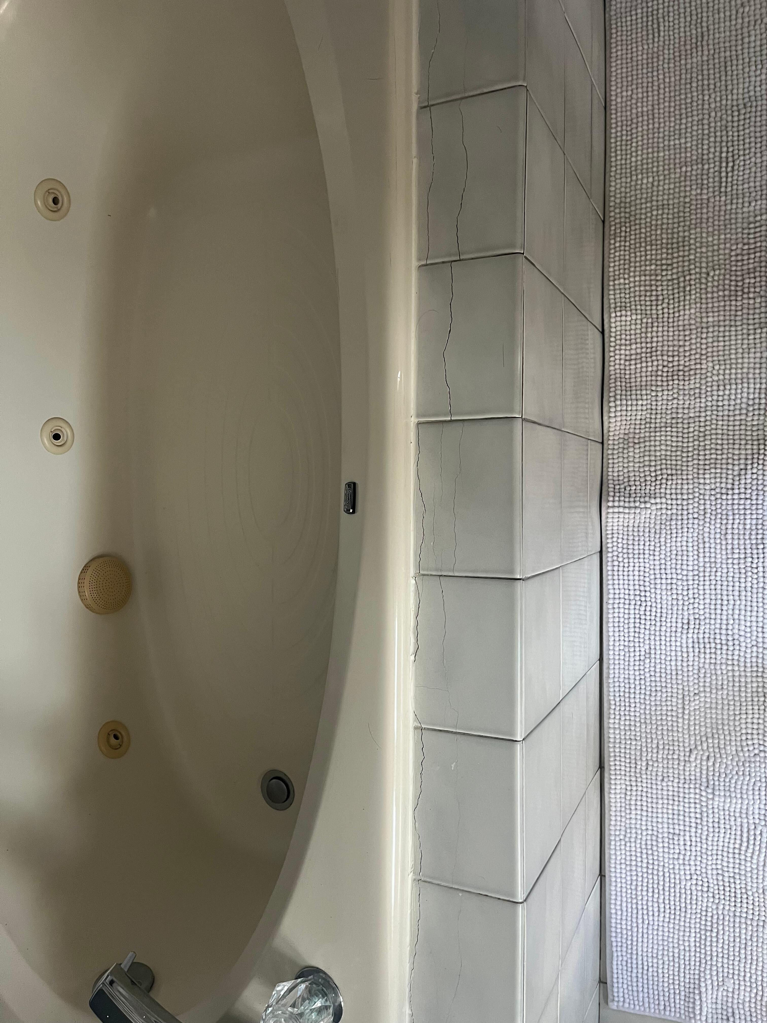 Jacuzzi was dirty and had cracked tiles